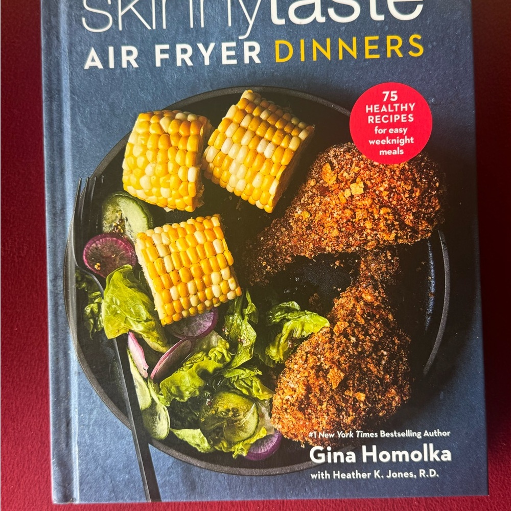 Air Fryer Dinners Cookbook by Gina Homolka - Blue Cover